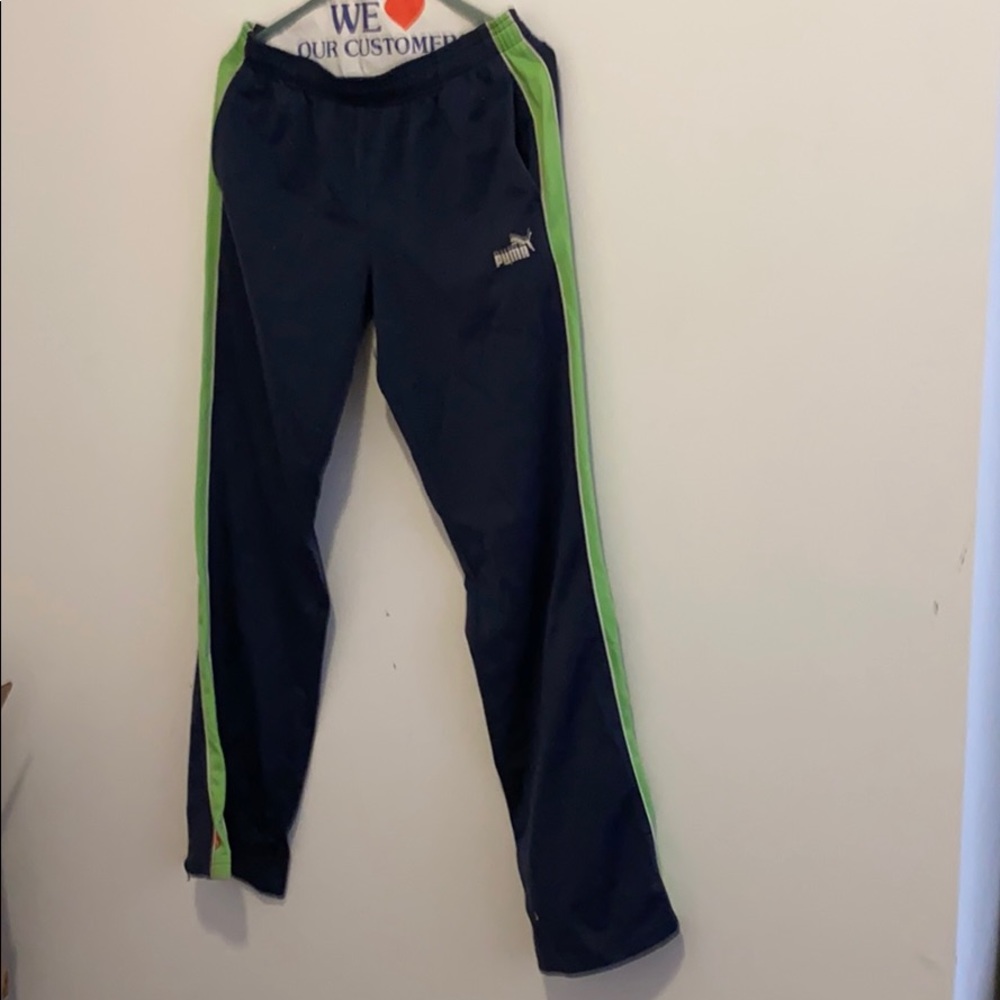 Worn Puma jogging pants